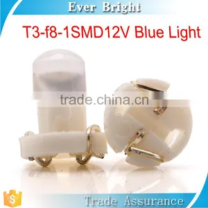 New Arrival f8 1smd Auto Led Light Spare Parts 12v t3 Led Wedge Bulb thumbnail-1