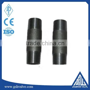 1/2 3/4 1 Inch Threaded Black and Galvanized Pipe Fitting Nipple thumbnail-1