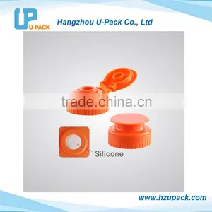 28mm, 33mm, 38mm Screw on Flip Top Cap With Silicone Valve FDA thumbnail-2
