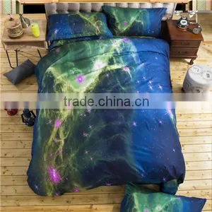 3d Galaxy Bedding Sets Twin/Queen Size Universe Outer Space Themed Bedspread 2pcs/3pcs/4pcs Bed Linen Bed Sheets Duvet Cover Set thumbnail-4