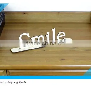 Custom Laser Cut Freestanding Wooden Sign With Base thumbnail-3
