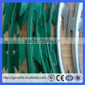 750mm BTO-22 Low Price Powder Coating Concertina Razor Barbed Wire(Guangzhou Manufacturer) thumbnail-4
