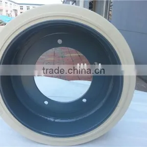Small Solid Rubber Wheels 3.20-8 3.60-8 4.00-8 16x5-9 Used for Industry Trailer Machine thumbnail-6