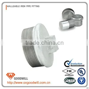DIN Thread Galvanized Malleable Cast Iron Quick Coupling Plug thumbnail-2