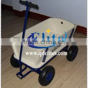 Four-wheel Wheel and Tools Usage Folding Beach Wagon thumbnail-2