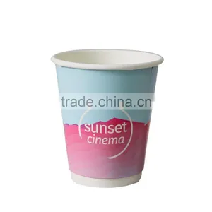 Takeaway Disposable Hot Coffee Double Wall Paper Cup With Lid thumbnail-1