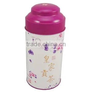 Chinese Factory Manufacture Round Tin Box for Tea thumbnail-1