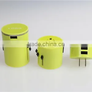 USB Global Travel Adapter For New Year's Gift and Travel Gift of 3.1A With LED Light thumbnail-3