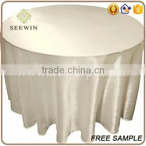 Plain Polyester Round Table Cloth for Home/wedding thumbnail-2