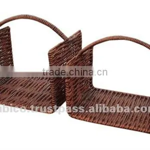 Rectangular Basket Set 2 , Natural Rattan , Water Hyacinth thumbnail-1