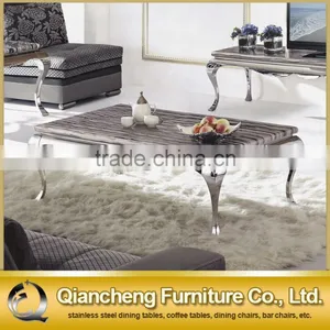 Mable Top Silver Coffee Table Tea Table Set thumbnail-1
