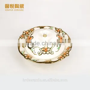 New Style China Fruit Plate With Lid/ Ceramic Dinnerware Plate thumbnail-1