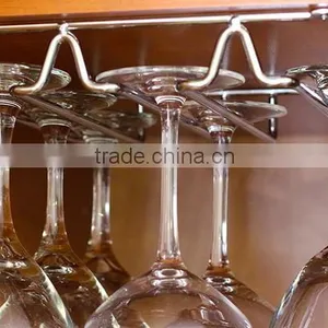 Household Under Cabinet Wire Wine Glass Rack thumbnail-1