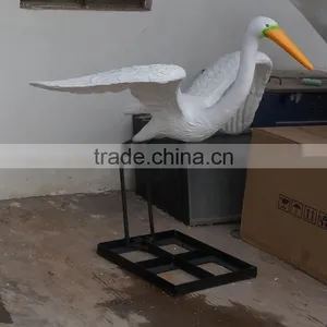 Customized Life-size Fiberglass Sea Gull Figure thumbnail-1