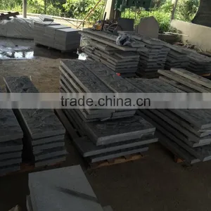 Mushroom Finished Tile Dark Grey Basalt Tiles Antique Black Basalt Wall Tiles thumbnail-4