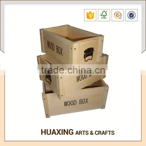 High Quality Wooden Storage Basket Bins With High Quality thumbnail-4
