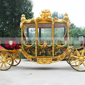 BISINI Wedding Car Decoration Horse Carriage Cinderella Carriage Cake Stand(BG11-M095) thumbnail-2