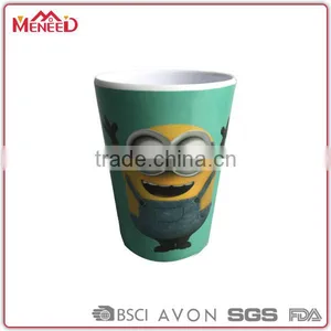 Custom Little Yellow People Printed Unbreakable Melamine Kids Drinking Cups thumbnail-1