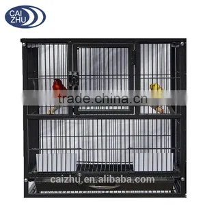 SMALL PARROT BIRD FINCH CANARY BIRD AVIARY CAGE WIRE BREEDING BIRD CAGE W/STAND AND WHEEL thumbnail-3