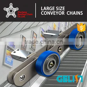 ST133F4 Longer Pin Moving Walkway Partes Nylon Roller Escalator Step Chain thumbnail-5