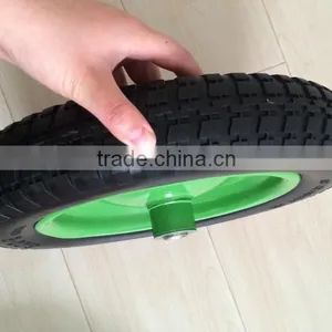 Steel Hub13 Inch 350-8 Solid Tyre Made in China PU Wheel thumbnail-2