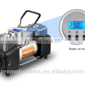 Digital Double Power Car Air Compressor / DC 12V Digital Car Tire Inflator With Light thumbnail-1