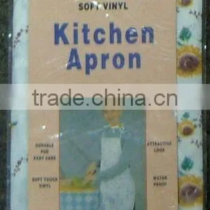Printed PEVA Kitchen Apron With Flannel Back thumbnail-1