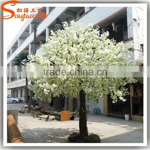 Cherry Decorations Artificial Plastic Flower Tree Cherry Blossom Tree Types White Tree Wedding Decor thumbnail-6