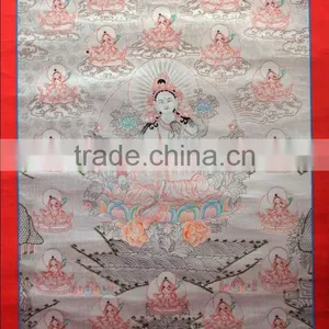 GREEN TARA (WHITE) THANKA thumbnail-1