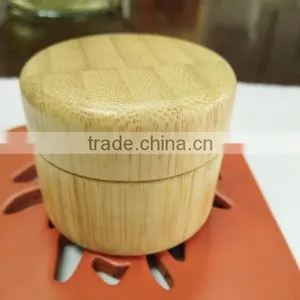 Laser Engraved Bamboo Cream Jar thumbnail-1