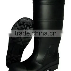 CE Certified Black Pvc Safety Boots With Good Quality thumbnail-1