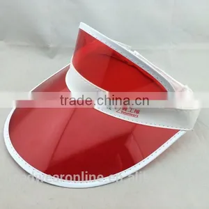 Custom Fashion Cheap Colorful PVC Sun Visor Hat thumbnail-3