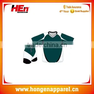 Hongen Apparel Teenage Green and White Short Sleeve Soccer Training Set OEM Custom Color thumbnail-1