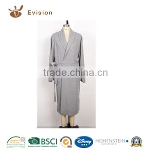 2016 NEW Microfiber Flannel Fleece Bathrobe With Waffle Style thumbnail-1