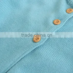 12gg Hand Embroidery Knitted Baby Girls Cotton Cardigan thumbnail-4
