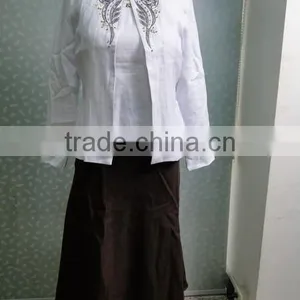 2015 Fashion Ladies Skirt Suit With Heavy Embroidey thumbnail-1