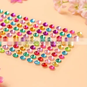 Multi Colors Diamante Rhinestone Clear Crystal Craft Gems Stickers thumbnail-5