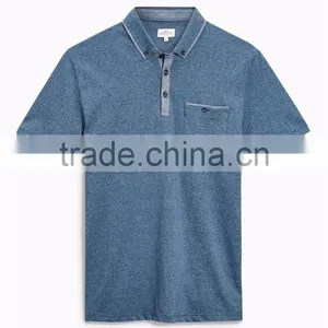 Custom Men Polo Shirts Cotton Blank Short Sleeve Cheap Blank Polo Tshirts With Pocket thumbnail-3