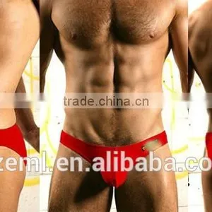 Wholesale Mens Sexy U Convex Pouch Low Waist Lycra Cotton Boxer Brief thumbnail-3