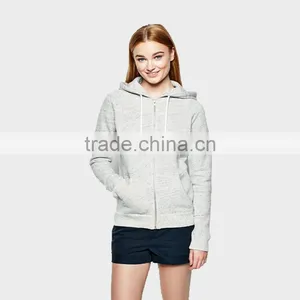 Ladies Sportswear Gray Hoodies 100%Cotton Pollover thumbnail-1