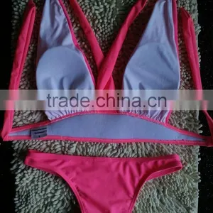 M882 Runwaylover2016 Ladies Latest Diamond Split Bikini Swimwear thumbnail-3