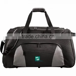 Excel 26" Wheeled Travel Duffel Bag - Features a Hideaway Wheeled System With a 14" Telescoping Handle and Comes With Your Logo. thumbnail-1