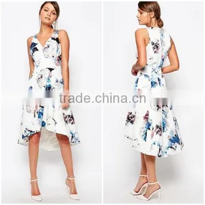 Hot Selling New Collection Comfortable Floral Print Casual Dress for Women thumbnail-1
