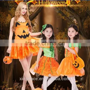 Fashion Baby Halloween Holidays Lace Tutu Pumpkin Costume for Girl thumbnail-2
