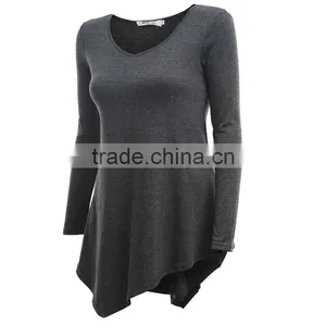 Women's Beaded Side Seam Ladies Uniform T-shirt Blouses thumbnail-3