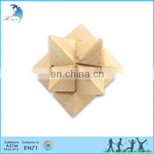 Christmas Promotion Eco-friendly Healthy Early Teaching Kids Wooden Chinese Puzzles thumbnail-5