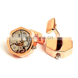 Watch Steampunk Cufflinks Mechanical Movement Watch Cufflinks thumbnail-2