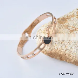 Crystal With Smoothly Open Cuff Bracelate thumbnail-1