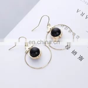 Contracted Han Guoer Nail Female Long Tassel Earrings Hand Geometry Eardrop Asymmetric Earrings Wholesale Pearl Earrings thumbnail-4