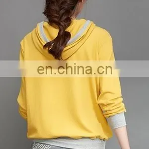 Cheap Bulk Wholesale Blank Plain Cotton Custom Women Sports Pullover Sweatshirt Hoodies thumbnail-4